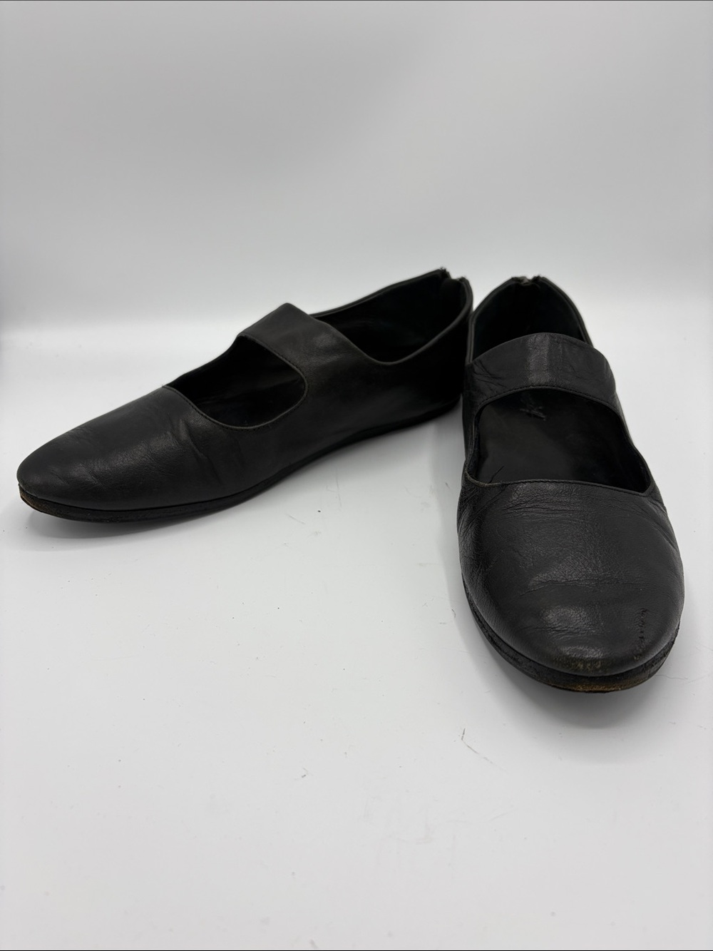 Marsell Ballerina Soft  Leather Mary Jane Flats - Size 39
